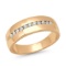 14K Yellow Gold Setting with 0.12ct Diamond Mens Ring