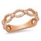 18K Rose Gold Setting with 0.54ct Diamond Ladies Ring