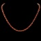 14K Gold 18.49ct Coral 1.17ct Diamond Necklace
