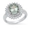 Platinum Setting with 2.66ct Aquamarine and 0.62ct Diamond Ladies Ring