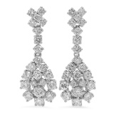 14K Gold 2.91ct Diamond Earrings
