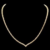 18K Yellow Gold 8.38ct Diamond Necklace