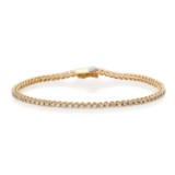 14K Yellow Gold Setting with 2.0ct Diamond Ladies Bracelet