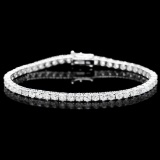 18K White Gold 7.42ct Diamond Bracelet