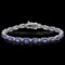 14K Gold 9.52ct Tanzanite 0.44ct Diamond Bracelet