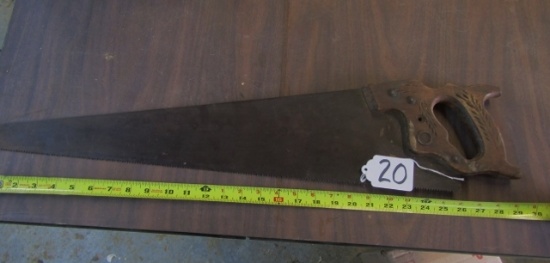 Vtg Disston Hand Saw ( Pick Up Only )