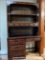 2 Piece Wood Desk w/Shelves