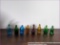 Vintage Miniature Color Bottle Collection