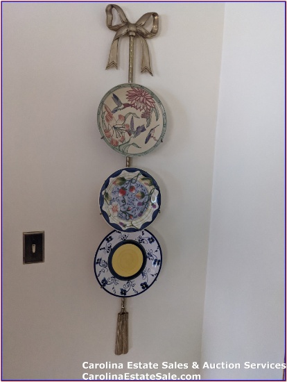 Decorative Wall Plates & Brass Hanger