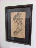 Pencil Framed Wall Art By Peggy Anne Cumbie