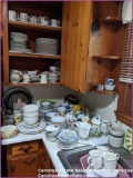 Large Kitchen Counter and Cabinet Lot