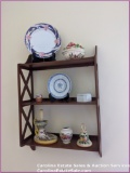 Wall Display Shelf with Contents