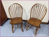 2 Beautiful Wooden Chairs