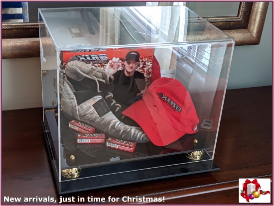 Display Case Include: Dale Earnhardt Jr. Signed Racing Shoe, 3 Packets of Energy Gum & More!