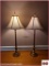 2 Tall Table Lamps with Lamp Shades