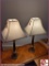 2 Bronze Tone Vintage Table Lamps 33