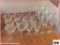 18 Pieces Vintage Etched Water, Wine & Fruit Glasses