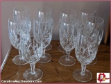 10 Crystal Water Goblets