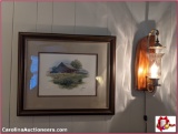 Wall Art - Signed & Vintage Wall Lamp