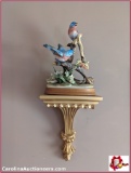 Vintage Andrea Statue & Wall Scounce