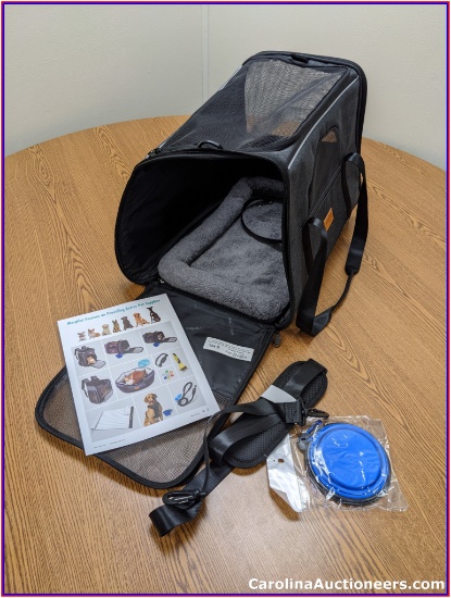 morpilot Pet Travel Carrier Bag, Portable Pet Bag - Folding Fabric Pet Carrier