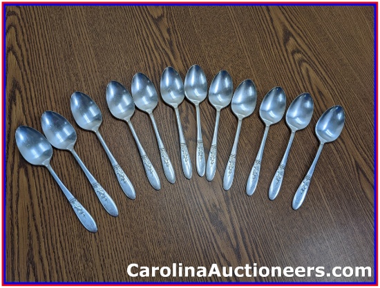 12 Vintage Spoons Simon L. & George H. Rogers