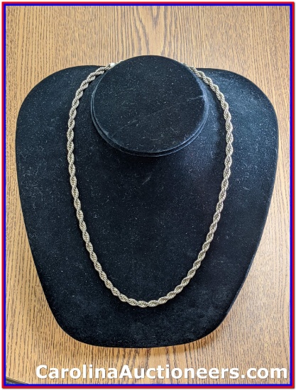 Women's (or Unisex) Thick Rope Chain, Size 20"