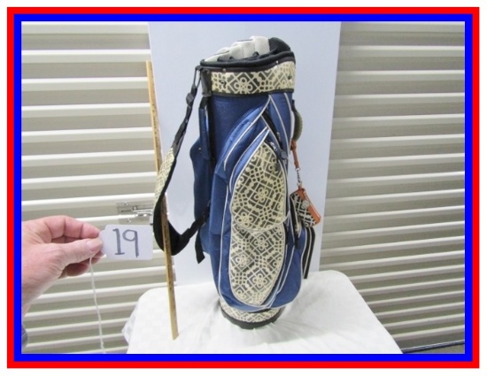 Very Nice Used Ladies Golf Bag W/ Balls, Tees, Ball Markers, Etc  (No Shipping)