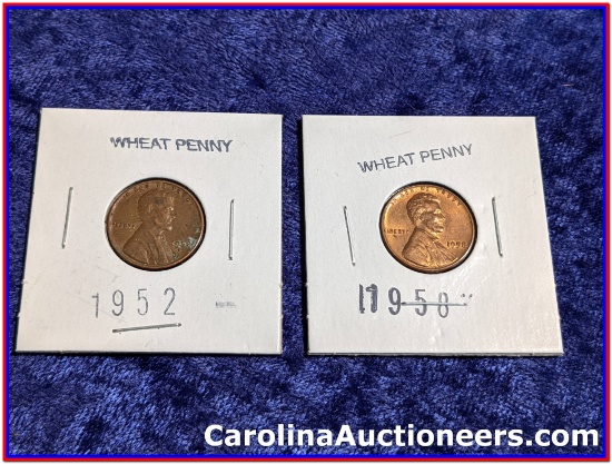 1952 US Wheat Cent & 1958 US Wheat Cent