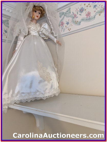 Beautiful Porcelain Bride Doll