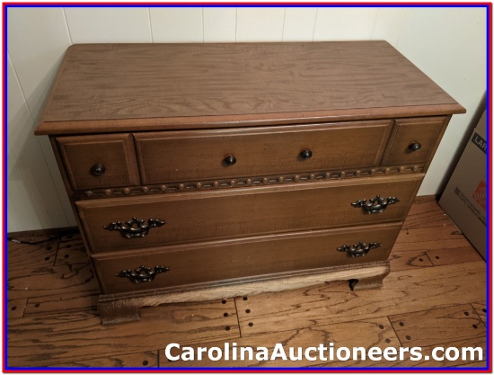 Wooden 3 Drawer Dresser (Needs TLC)