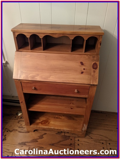 Wooden 1 Drawer & Shelving Secretary Desk