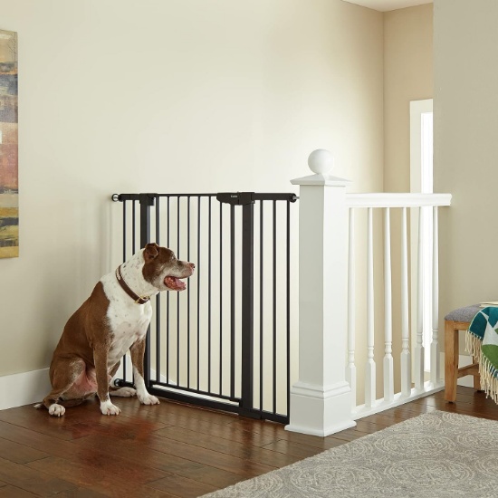 Cumbor 36" Extra Tall Baby/Pet Gate, w/Wide 2Way Door, 29.7" 46" W