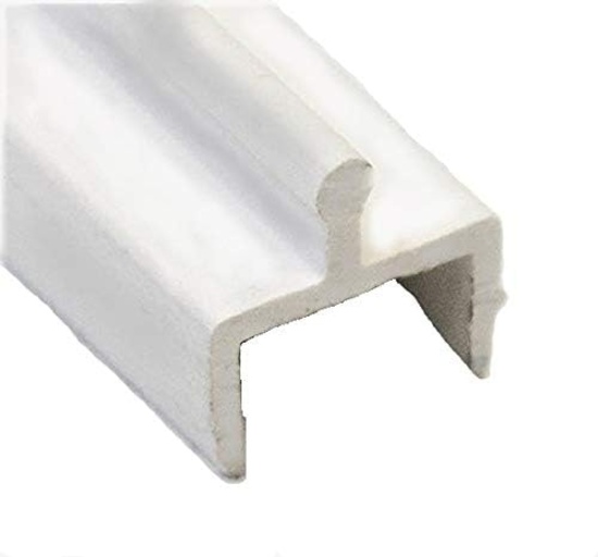 CBW Doors Sliding Screen Door Track, White Vinyl, (1, 72 Inch