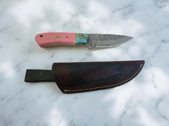 Damascus Handmade Knife with Sheath