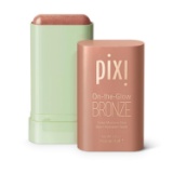 Pixi On-the-Glow Bronze 19g: Tinted Moisture Bronzer Stick for Cheeks & Lips, Paraben-Free