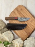 Damascus Handmade Knife with Sheath