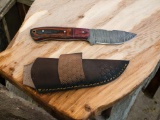 Damascus Handmade Knife with Sheath
