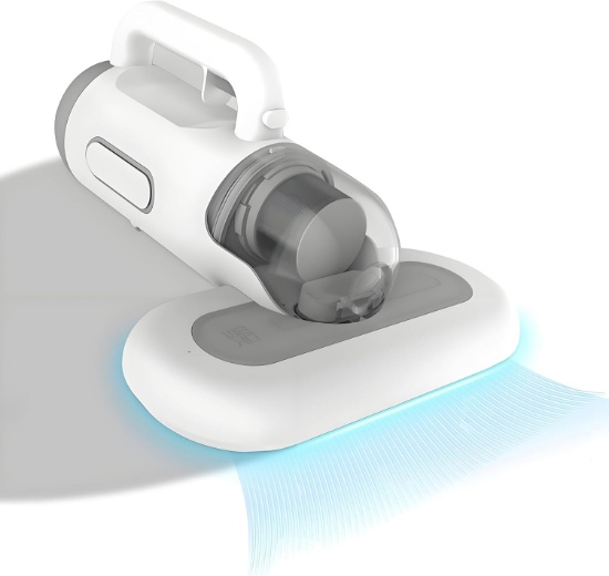 PORTABLE CORDLESS BED VACUUM CLEANER: RECHARGEABLE, POWERFUL SUCTION FOR MATTRESS & SOFA