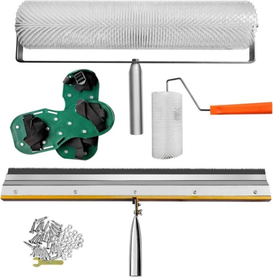 SELF-LEVELLING CEMENT TOOL KIT, 28MM NEEDLE LENGTH, EPOXY FLOORING ROLLER & TOOLS