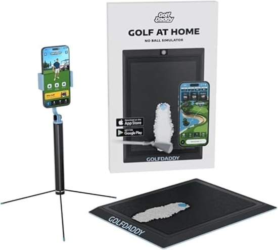 GOLF DADDY GOLF SIMULATOR AI POWERED FOR HOME INDOOR & OUTDOOR PRACTICE GREAT GOLF GIFT