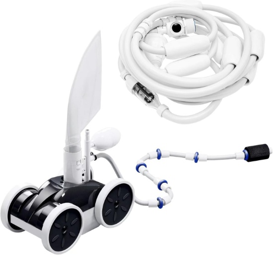 MAKHOON UPGRADE POOL SWEEPER: PRO CLEANER FOR YOUR SWIMMING POOL (FOUR WHEELS)