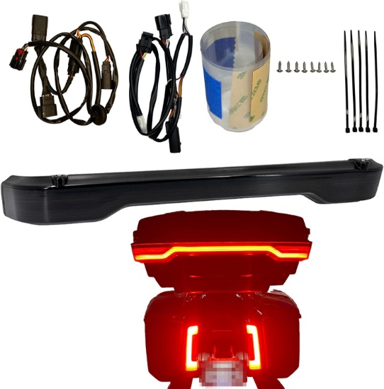 LED WRAP LIGHT BAR FOR 2023-2024 HARLEY CVO STREET/ROAD GLIDE & CVO ROAD GLIDE ST (SMOKED)