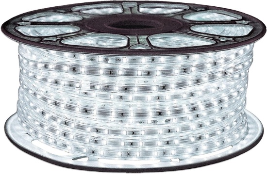 SURNIE 150FT LED ROPE LIGHTS: 110V DAYLIGHT WHITE DIMMABLE FLAT STRIP LIGHT, 6500K