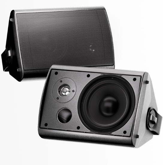 STUDIOFINIX 6.5" 400W WATERPROOF OUTDOOR SPEAKERS, INDOOR/PATIO/PORCH/POOL USE (BLACK)