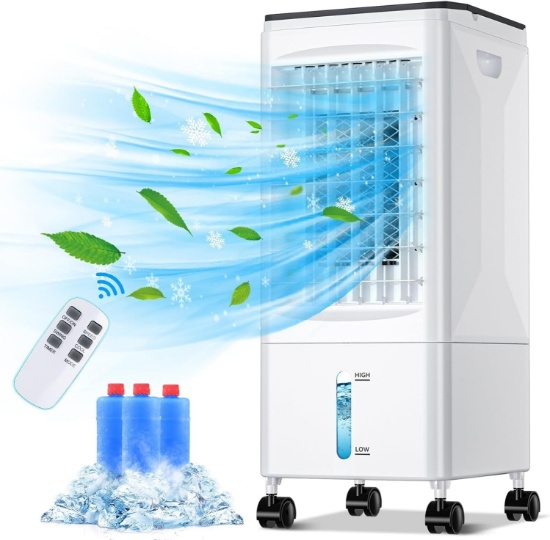 PORTABLE AIR CONDITIONER, EVAPORATIVE COOLER, PORTABLE AC WITH 3 MODES & TIMER FOR HOME
