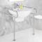 Safety Toilet Rails for Seniors, 27.6 Width, Stainless Steel Barrier-Free Assist Rails