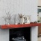 Floating Mantel Shelf - 48 inch Wood Mantle for Fireplace, Strong Durable Mango Wood, Brown