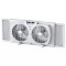 Shinic 3-Speed Twin Window Fan w/Removable Bug Screen, Auto-Locking Expanders, BP3-9T, White