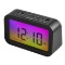 onn. Digital Alarm Clock Radio with Ombre Color Changing Display